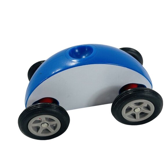 Wonky Wheels Finger Car Blue Push Toy 5" Long Race Roll Toy - Picture 5 of 8
